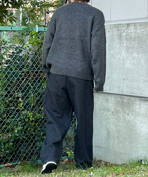 kutir(クティール)の「モヘアライクオールドイングリッシュロゴニット(ニット/セーター・メンズ・ブラウン/グレー・MEDIUM/LARGE)」の11枚目の写真