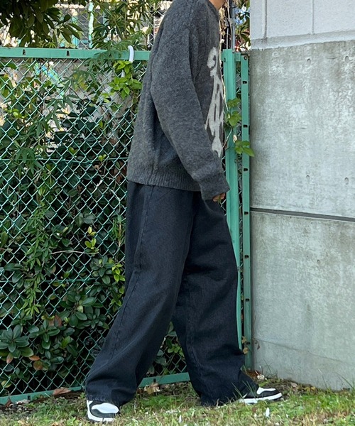 kutir(クティール)の「モヘアライクオールドイングリッシュロゴニット(ニット/セーター・メンズ・ブラウン/グレー・MEDIUM/LARGE)」の6枚目の写真