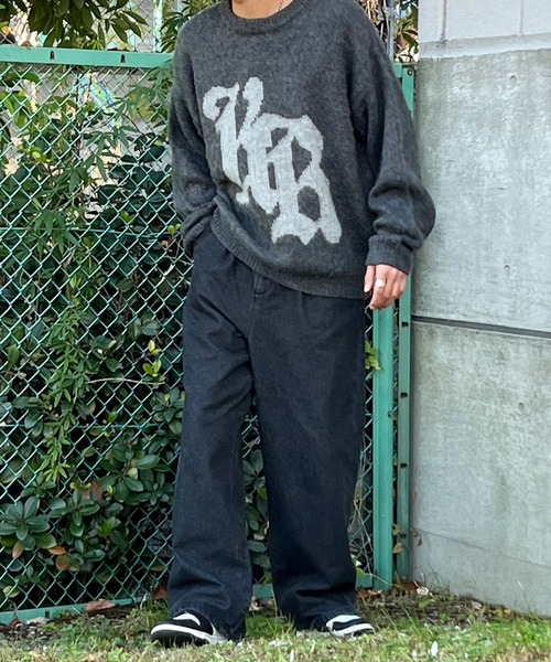 kutir(クティール)の「モヘアライクオールドイングリッシュロゴニット(ニット/セーター・メンズ・ブラウン/グレー・MEDIUM/LARGE)」の17枚目の写真
