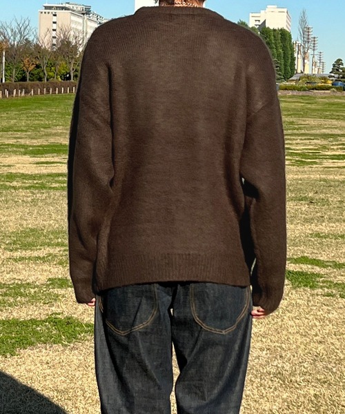 kutir(クティール)の「モヘアライクオールドイングリッシュロゴニット(ニット/セーター・メンズ・ブラウン/グレー・MEDIUM/LARGE)」の20枚目の写真