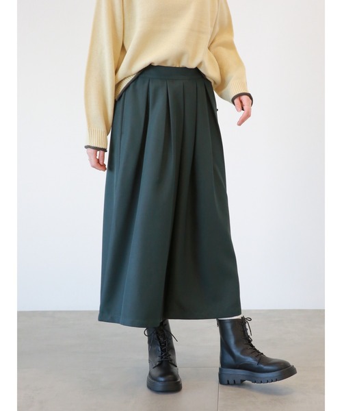 Samansa Mos2 blue(サマンサモスモスブルー)の「ドット/無地アソートタックスカーチョ(その他パンツ・レディース・ブラック/ブラウン/チャコール/ネイビー・フリ-)」の9枚目の写真