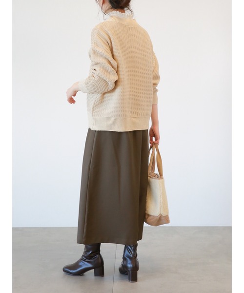 Samansa Mos2 blue(サマンサモスモスブルー)の「ドット/無地アソートタックスカーチョ(その他パンツ・レディース・ブラック/ブラウン/チャコール/ネイビー・フリ-)」の14枚目の写真