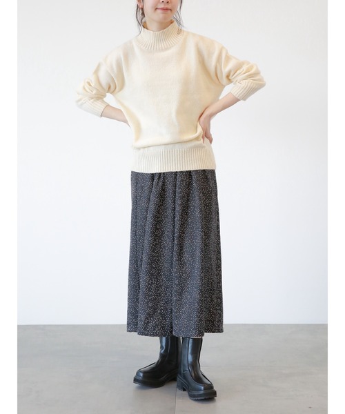 Samansa Mos2 blue(サマンサモスモスブルー)の「ドット/無地アソートタックスカーチョ(その他パンツ・レディース・ブラック/ブラウン/チャコール/ネイビー・フリ-)」の19枚目の写真