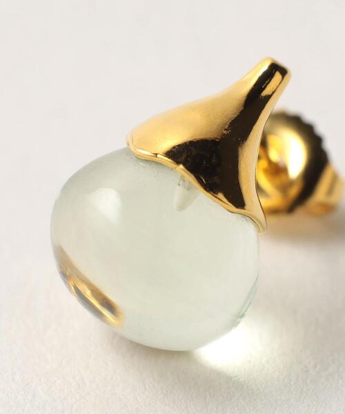 Steven Alan（スティーブンアラン）の「＜mounir＞GREEN AMETHYST STUD EARRINGS/ピアス（ピアス（両耳用）・レディース・オリーブ・FREE）」の3枚目の写真