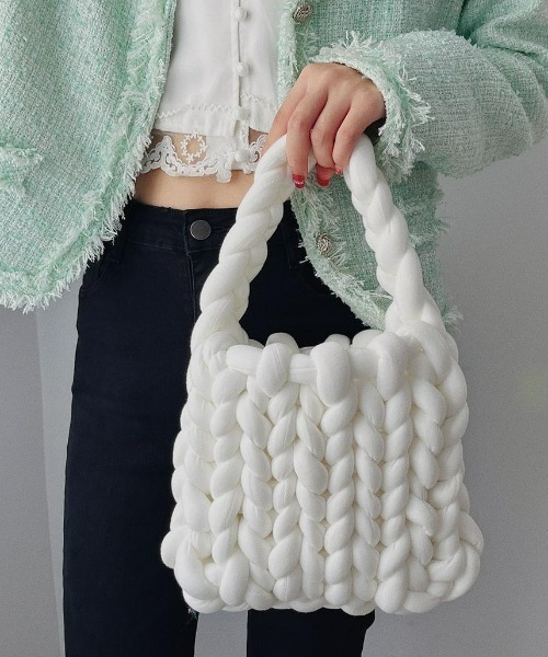.KOM(ドットコム)の「A'GEM/9 × .kom『.kom/ドットケーオーエム』マンドゥー BAG(ハンドバッグ・メンズ・ホワイト/ブラック/パープル/グレー/ピンク/ブルー/グリーン/アイボリー・FREE)」の12枚目の写真