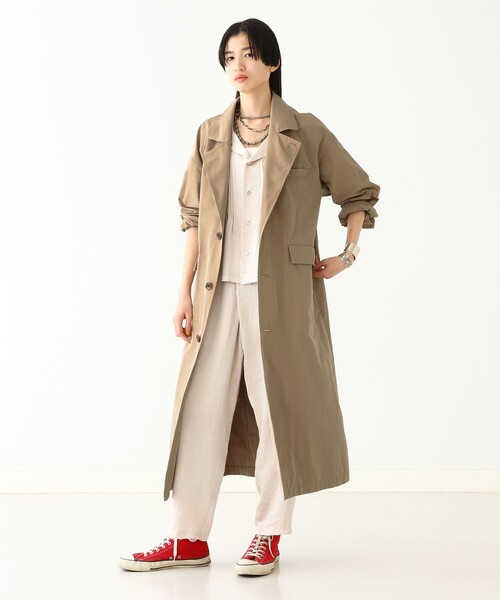 BEAMS BOY（ビームスボーイ）の「maturely / Memory Chester Coat（チェスターコート・レディース・ブラック/ベージュ・0/1）」の7枚目の写真