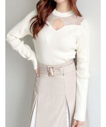 RESEXXY | ラグランレースニットトップス(ニット/セーター)