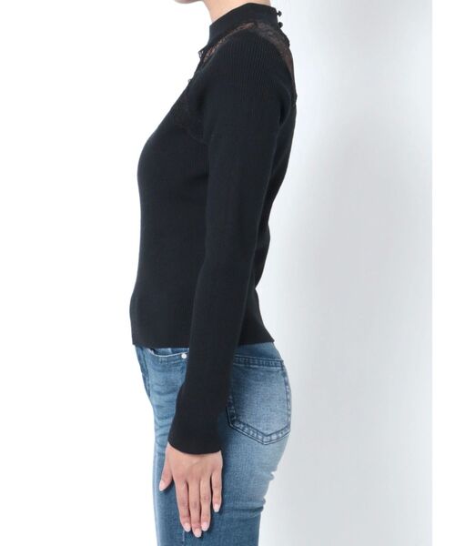 RESEXXY(リゼクシー)の「ラグランレースニットトップス(ニット/セーター・レディース・ブラック/ホワイト/ベージュ・FREE)」の16枚目の写真