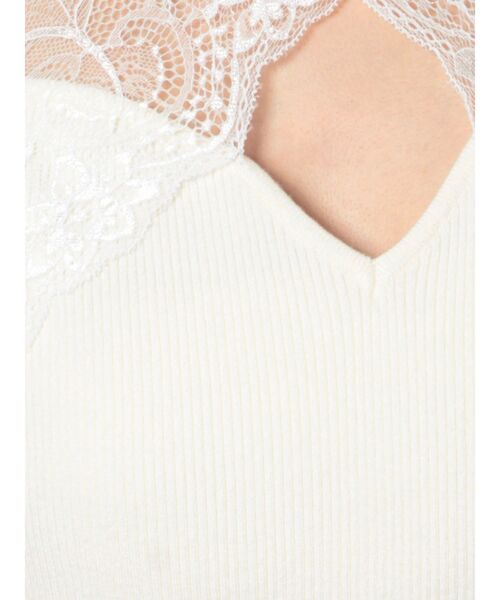 RESEXXY(リゼクシー)の「ラグランレースニットトップス(ニット/セーター・レディース・ブラック/ホワイト/ベージュ・FREE)」の21枚目の写真