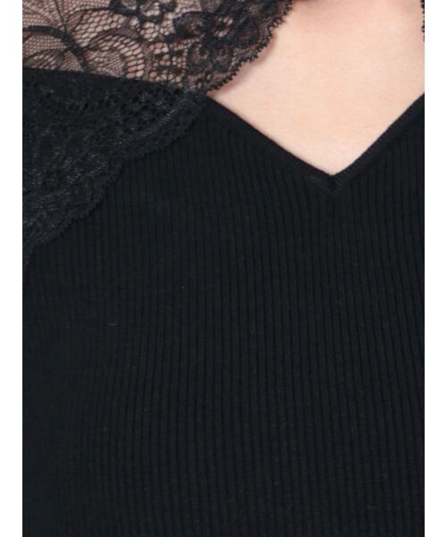 RESEXXY(リゼクシー)の「ラグランレースニットトップス(ニット/セーター・レディース・ブラック/ホワイト/ベージュ・FREE)」の22枚目の写真