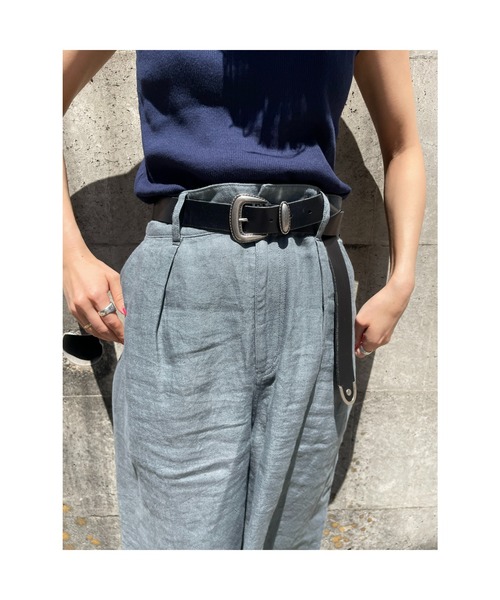 BLACK BY MOUSSY（ブラックバイマウジー）の「western buckle belt