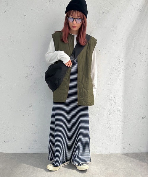 SOLDOUT♡ボーダーポンチワンピース♡ セール】ボーダーキャミワンピース【ZOZOTOWN限定アイテム