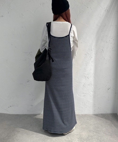 SOLDOUT♡ボーダーポンチワンピース♡ セール】ボーダーキャミワンピース【ZOZOTOWN限定アイテム