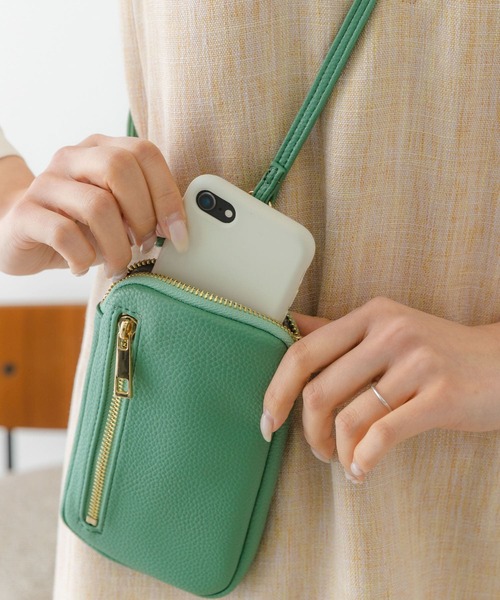 RODE SKO（ロデスコ）の「ファスナーポケットマルチショルダーバッグ（ショルダーバッグ・レディース・ブラック/グレー/アイボリー/ミント・ONE）」の5枚目の写真