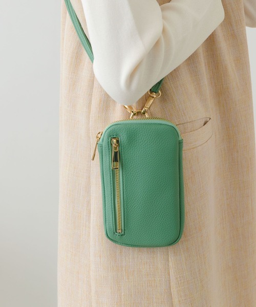 RODE SKO（ロデスコ）の「ファスナーポケットマルチショルダーバッグ（ショルダーバッグ・レディース・ブラック/グレー/アイボリー/ミント・ONE）」の9枚目の写真