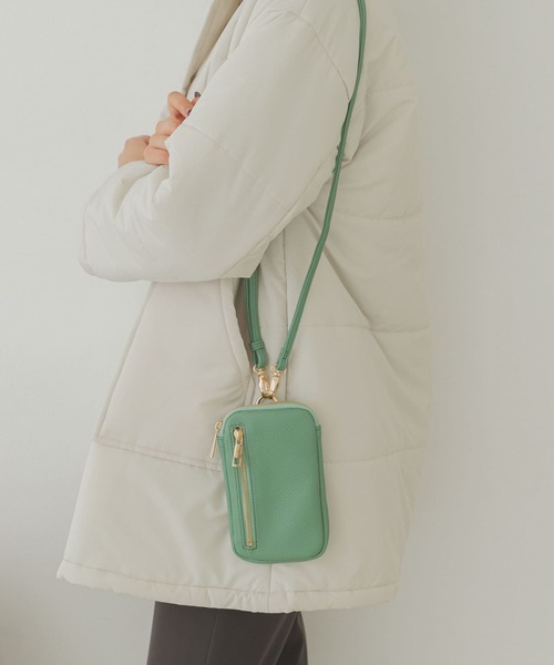 RODE SKO（ロデスコ）の「ファスナーポケットマルチショルダーバッグ（ショルダーバッグ・レディース・ブラック/グレー/アイボリー/ミント・ONE）」の21枚目の写真