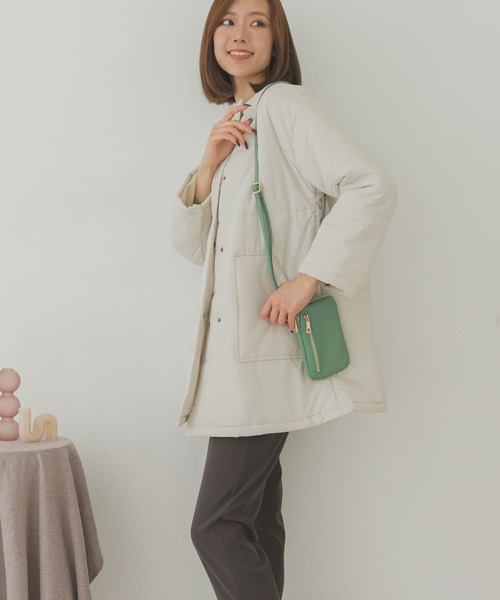 RODE SKO（ロデスコ）の「ファスナーポケットマルチショルダーバッグ（ショルダーバッグ・レディース・ブラック/グレー/アイボリー/ミント・ONE）」の10枚目の写真