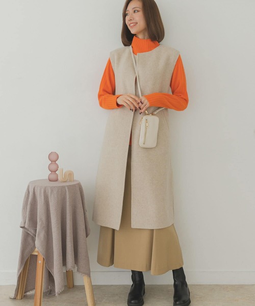 RODE SKO（ロデスコ）の「ファスナーポケットマルチショルダーバッグ（ショルダーバッグ・レディース・ブラック/グレー/アイボリー/ミント・ONE）」の18枚目の写真