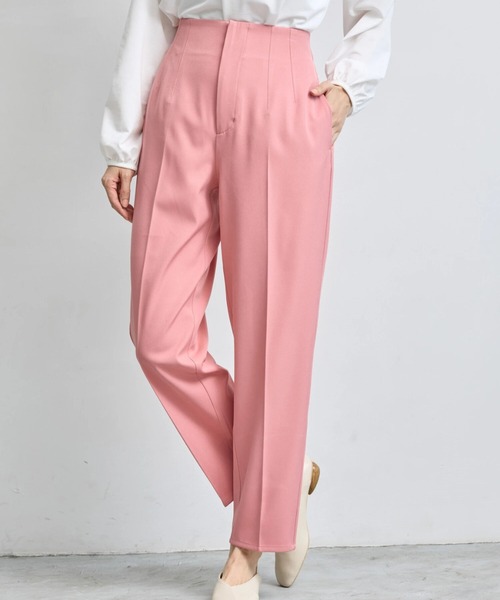 Green　Parks（グリーンパークス）の「フルレングス丈/選べる美脚みえパンツ（その他パンツ・レディース・ダークネイビー/ブルー/ホワイト系その他2/ピンク/ラベンダー・L/M）」の5枚目の写真