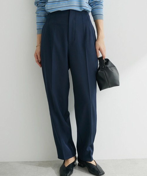 Green　Parks（グリーンパークス）の「フルレングス丈/選べる美脚みえパンツ（その他パンツ・レディース・ダークネイビー/ブルー/ホワイト系その他2/ピンク/ラベンダー・L/M）」の4枚目の写真