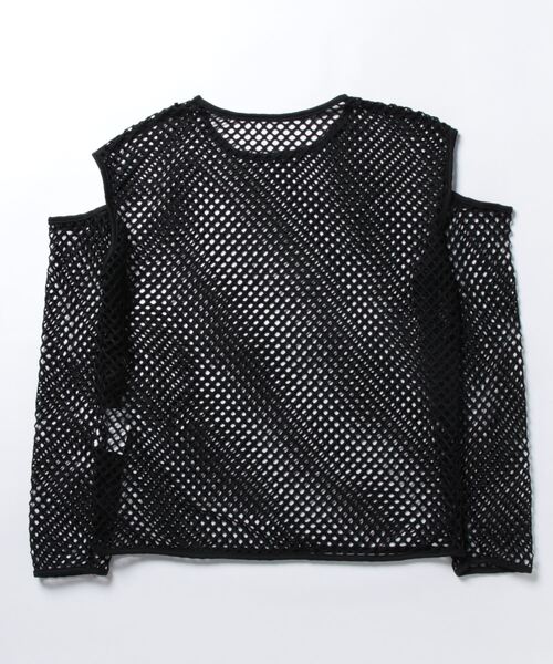 CECIL McBEE(セシルマクビー)の「フィッシュネットプルオーバー(Tシャツ/カットソー・レディース・アイボリー/ブラック/ベージュ/カーキ・MEDIUM/LARGE)」の5枚目の写真