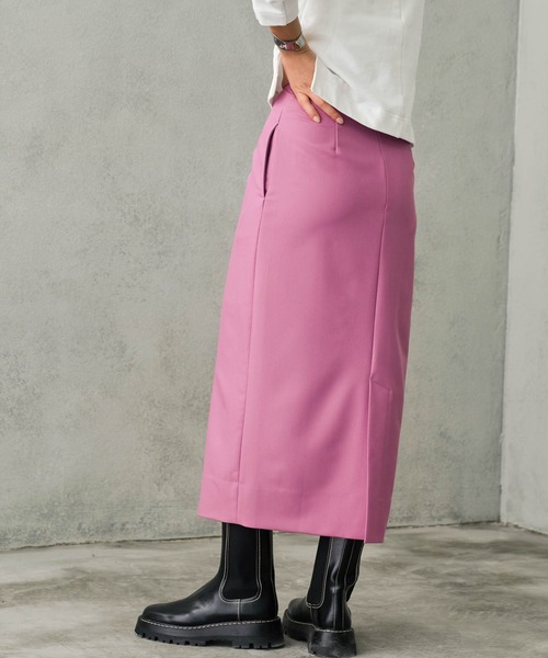 Maisones.(メゾネス)の「Slit Belt Skirt | スリットベルトスカート(スカート・レディース・ブラック/ミント/ピンク・MEDIUM/SMALL)」の4枚目の写真