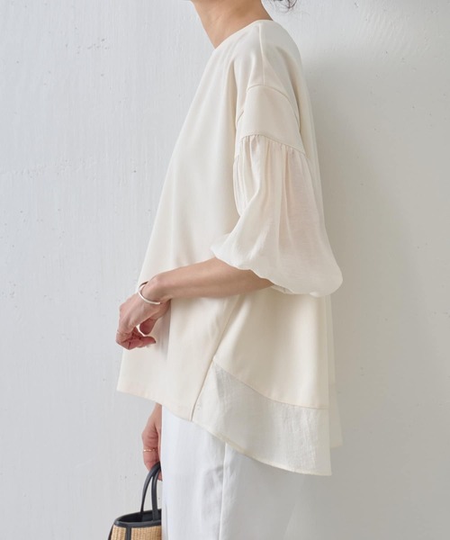 BEARDSLEY（ビアズリー）の「シアーコンビカットソー（Tシャツ