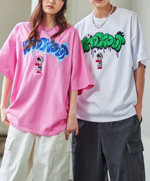 SPINNS（スピンズ）の「【ビッグシルエット】ミゲルくん ノックアウト Tシャツ（Tシャツ/カットソー・メンズ・ピンク系その他/ブラック/アッシュグレー/ホワイト/ブルー系その他・ONESIZE）」の5枚目の写真