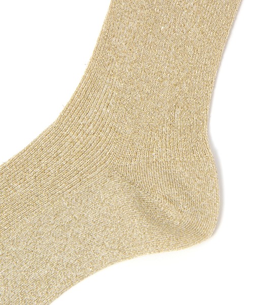 A part by（アパートバイ）の「ラメソックス（ソックス/靴下・レディース・シルバー/ゴールド・FREE）」の3枚目の写真