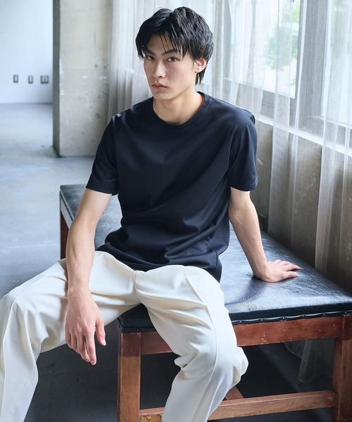 UNITED TOKYO（ユナイテッドトウキョウ）の「テクノラマ クルーネックTシャツ（Tシャツ/カットソー・メンズ・ホワイト/グレー/ブラック/ライトブルーグレー/パープル・4/1/3/2）」の7枚目の写真