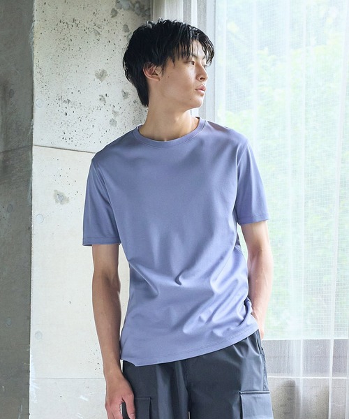 UNITED TOKYO（ユナイテッドトウキョウ）の「テクノラマ クルーネックTシャツ（Tシャツ/カットソー・メンズ・ホワイト/グレー/ブラック/ライトブルーグレー/パープル・4/1/3/2）」の21枚目の写真