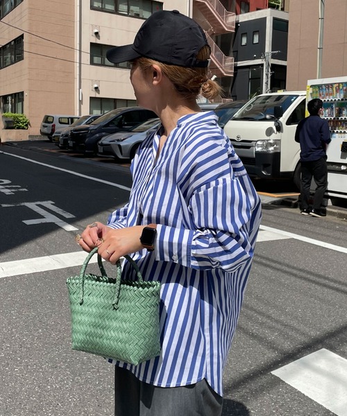 Doux archives（ドゥアルシーヴ）の「メルカドミニトートＢＡＧ（トートバッグ・レディース・グリーン/ベージュ・FREE）」の6枚目の写真