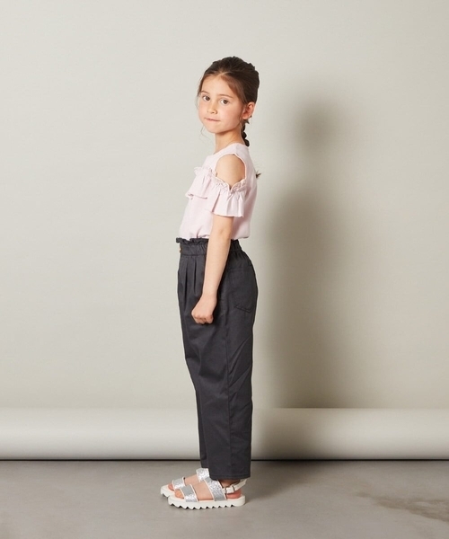 a.v.v（アーヴェヴェ）の「[KIDS]ラメストラップサンダル[WEB限定サイズ]（サンダル・キッズ・ブラック/シルバー・20/19/21/22/24/23）」の9枚目の写真