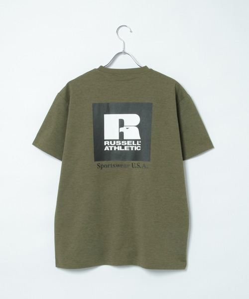 Russell Athletic（ラッセルアスレティック）の「【吸水速乾】RUSSELL ATHLETIC ラッセルアスレチック ドライパワープリントT（Tシャツ/カットソー・メンズ・ホワイト/オリーブ/ブルー・S/M/L/XL）」の8枚目の写真