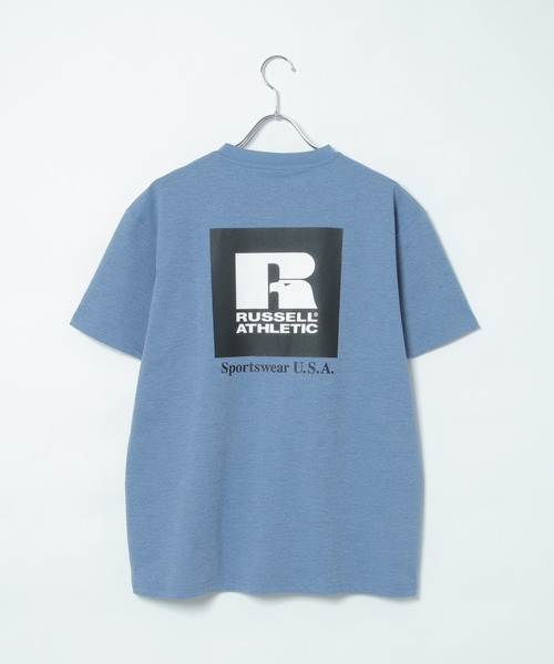 Russell Athletic（ラッセルアスレティック）の「【吸水速乾】RUSSELL ATHLETIC ラッセルアスレチック ドライパワープリントT（Tシャツ/カットソー・メンズ・ホワイト/オリーブ/ブルー・S/M/L/XL）」の7枚目の写真