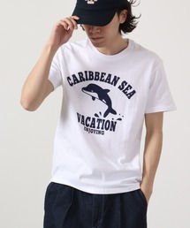 FUNALIVE（ファンアライブ）の「コーマ天竺プリント半袖TEE（Tシャツ/カットソー）」