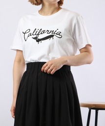 コーマ天竺プリント半袖TEE