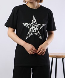 コーマ天竺プリント半袖TEE
