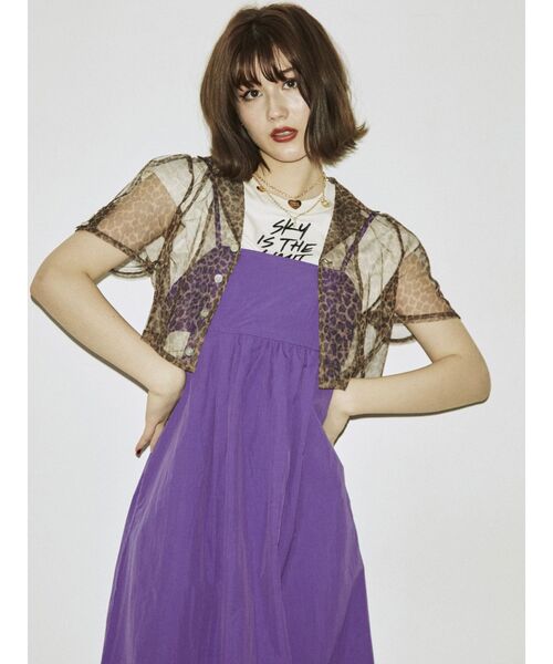 jouetie（ジュエティ）の「カラーシアークロップドブラウス（シャツ/ブラウス・レディース・ブラウン/ピンク/グリーン・MEDIUM）」の22枚目の写真