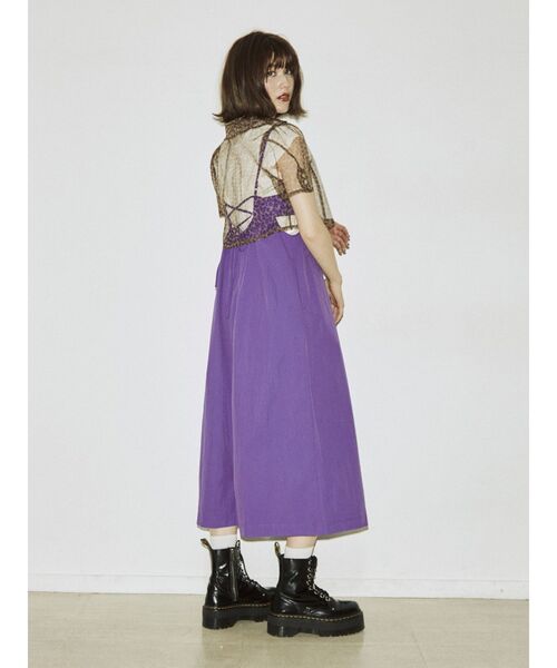 jouetie（ジュエティ）の「カラーシアークロップドブラウス（シャツ/ブラウス・レディース・ブラウン/ピンク/グリーン・MEDIUM）」の14枚目の写真