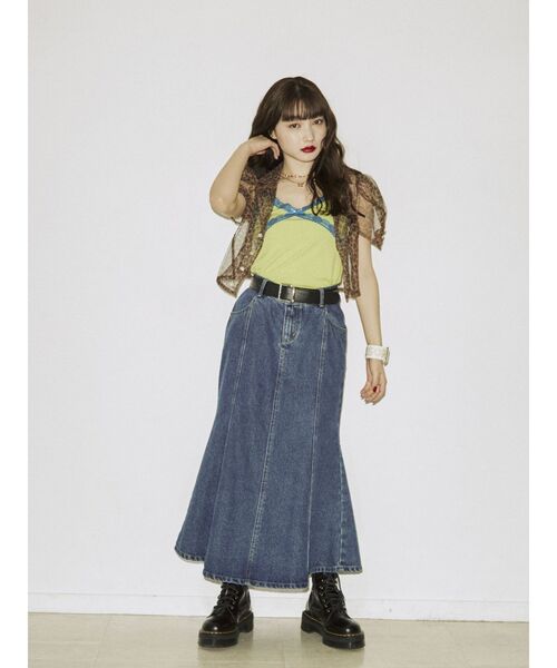 jouetie（ジュエティ）の「カラーシアークロップドブラウス（シャツ/ブラウス・レディース・ブラウン/ピンク/グリーン・MEDIUM）」の19枚目の写真