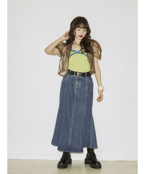 jouetie（ジュエティ）の「カラーシアークロップドブラウス（シャツ/ブラウス・レディース・ブラウン/ピンク/グリーン・MEDIUM）」の11枚目の写真