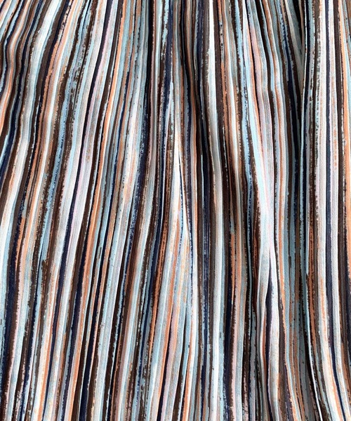 Q（キュー）の「ペイントストライププリーツスカート（スカート・レディース・パープル系/ブラウン系・MEDIUM）」の7枚目の写真