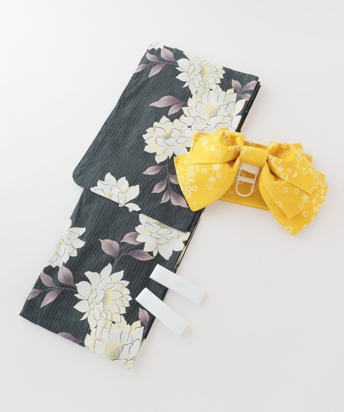 Honeys（ハニーズ）の「浴衣（浴衣・レディース・ネイビー/ベージュ/ピンク/グリーン/グレー・F）」の21枚目の写真