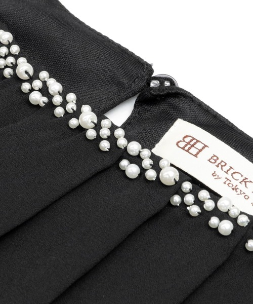 TOKYO SHIRTS（トウキョウシャツ）の「ビジュー付きシフォン半袖ブラウス（シャツ/ブラウス・レディース・ブラック/オフホワイト/ライム・M/L）」の10枚目の写真