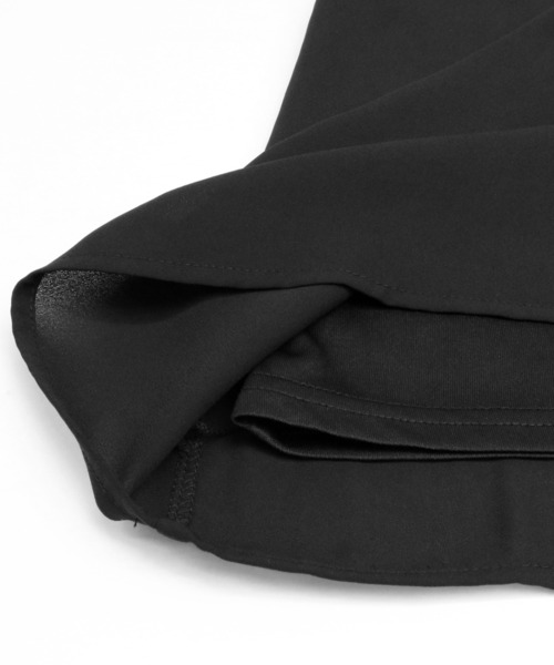 TOKYO SHIRTS（トウキョウシャツ）の「ビジュー付きシフォン半袖ブラウス（シャツ/ブラウス・レディース・ブラック/オフホワイト/ライム・M/L）」の6枚目の写真