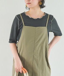 Crisp | バイカラーメロウジャカードTシャツ(Tシャツ/カットソー)