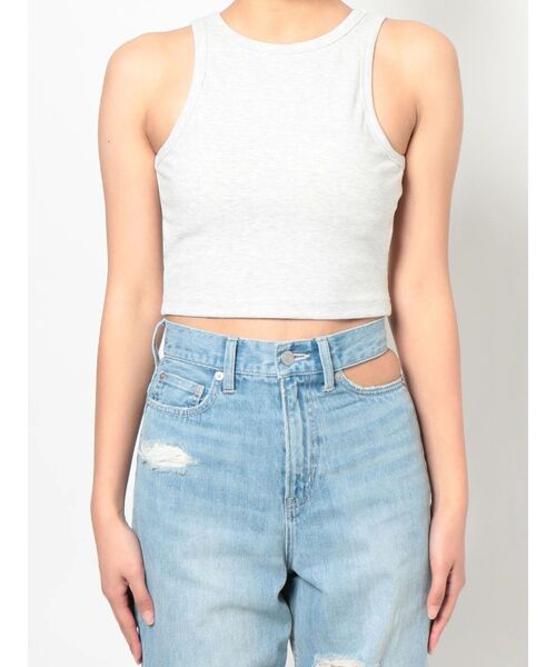 EVRIS（エヴリス）の「パッドインアメスリトップス（タンクトップ・レディース・ホワイト/ブラック/グレー・FREE）」の19枚目の写真