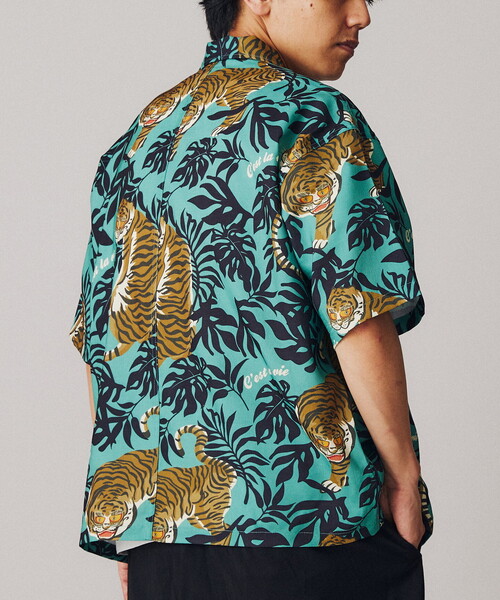 B.C STOCK ベーセーストック　【ZOZO限定】アソート柄シャツ ORIENTAL ALOHA オーバーサイズ総柄シャツ（シャツ/ブラウス