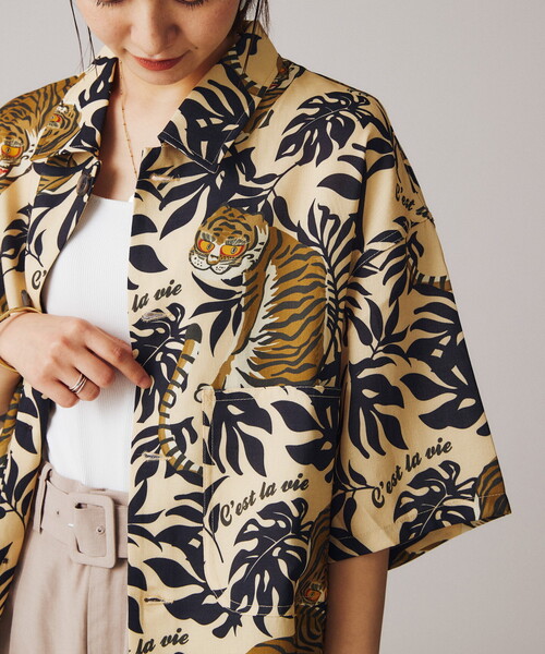 B.C STOCK ベーセーストック　【ZOZO限定】アソート柄シャツ ORIENTAL ALOHA オーバーサイズ総柄シャツ（シャツ/ブラウス